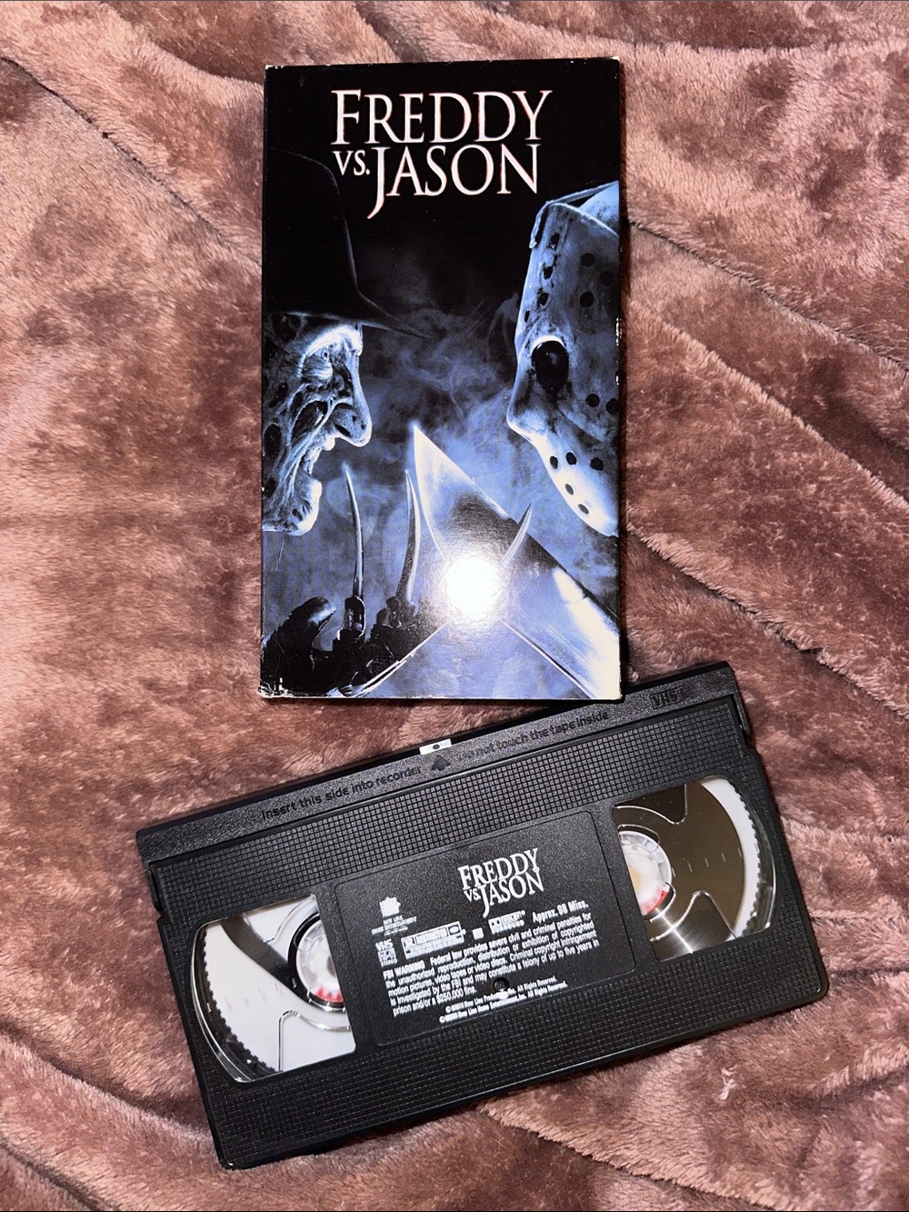 Freddy vs. Jason VHS Tape and Box
